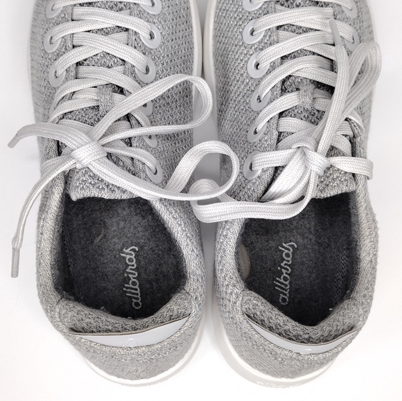 Allbirds TR Tree Pipers Women's Knit Lace Up Gray Sneakers Shoes - Picture 8 of 10